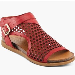 Spring Step Red Covington Sandal Size 9.5-10